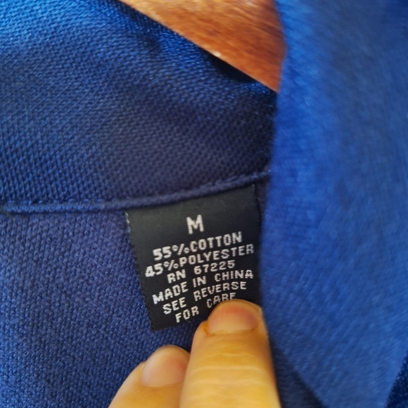 Pineapple Connection  Zip Up Track Jacket. Navy with white/blue. Mens size M - Picture 3 of 6